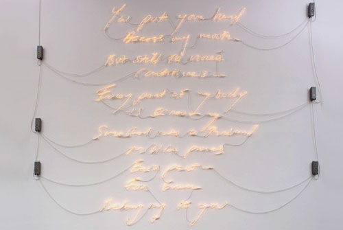 Tracey Emin is known for her notoriously candid drawings revealing some of